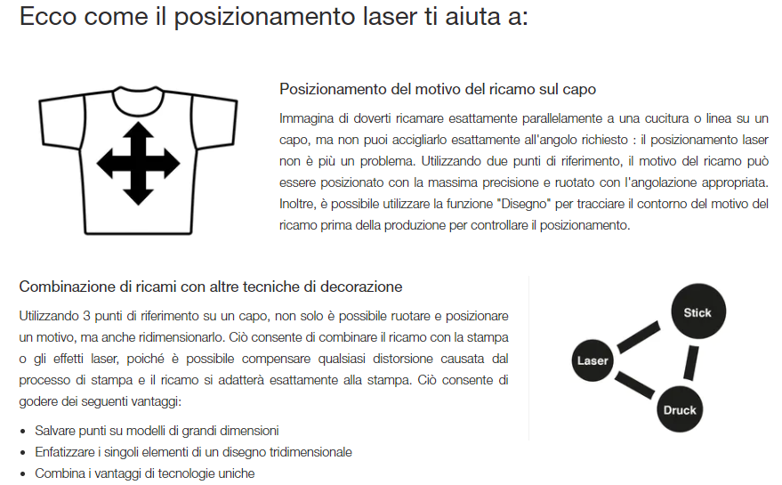 Laser di posizionamento